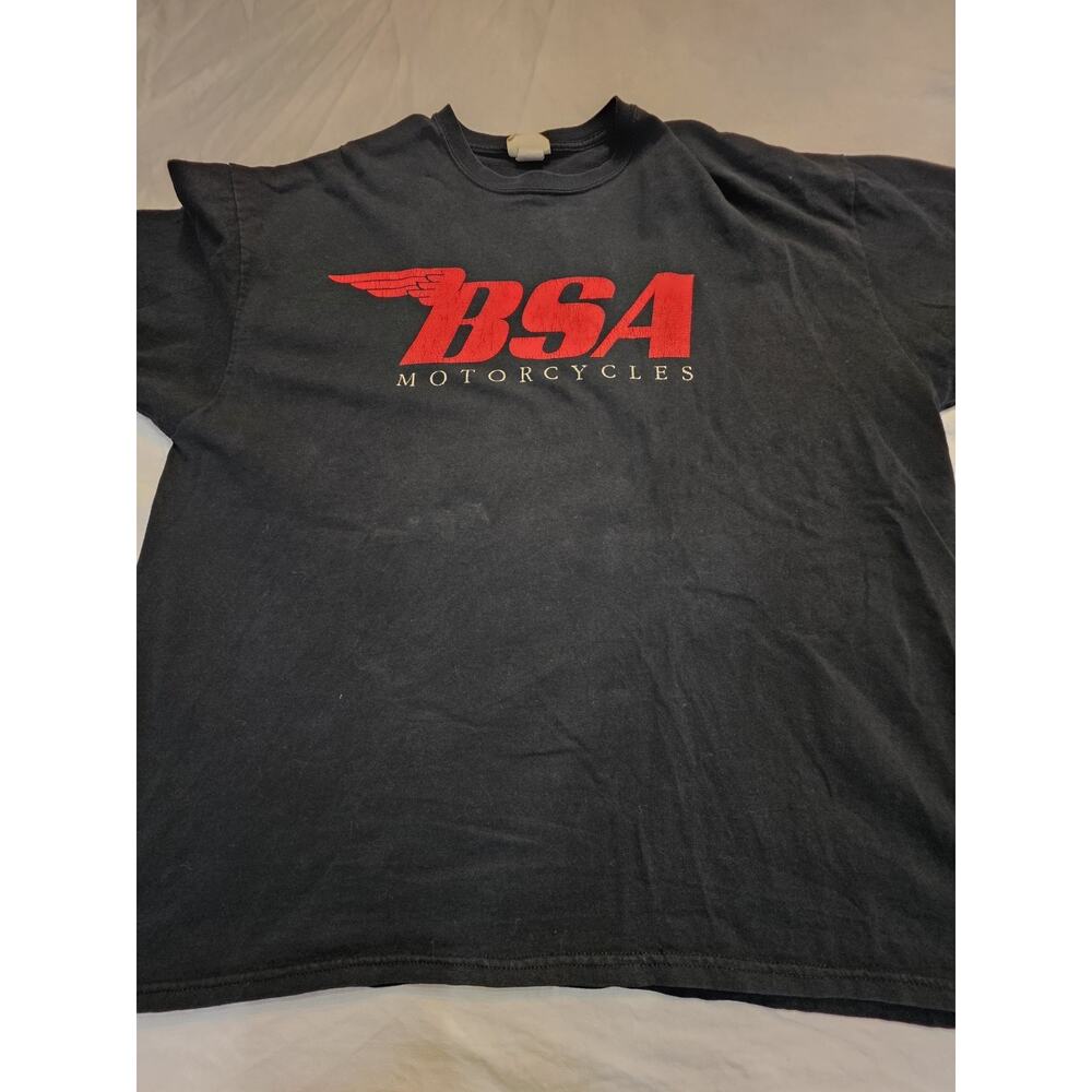 Vintage BSA Motorcycles Metro USA Men's Size 2XL Black Short Sleeve T-Shirt